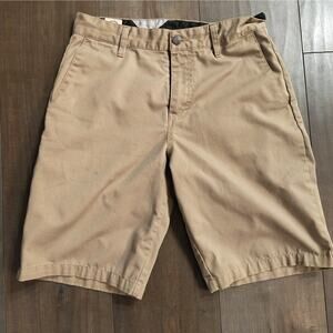 Volcom Men’s Khaki Chino Shorts Size 28 | Y2K Streetwear Skate Style Casual